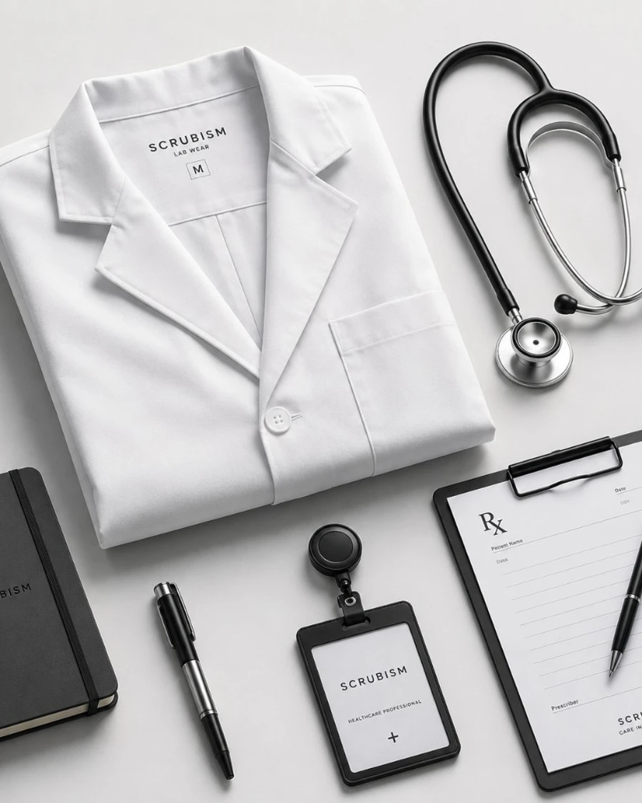 Ward Lab Coat in White